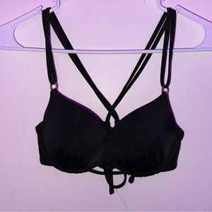 Shade and shore target black bikini top